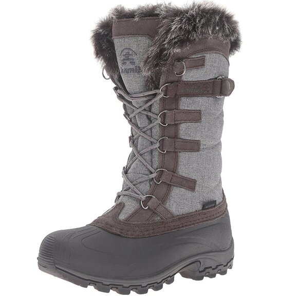 MADE IN CANADA New KAMIK Womens Winter Snow Boots - Grey & Black , Size 6 U.S. - Picture 1 of 1